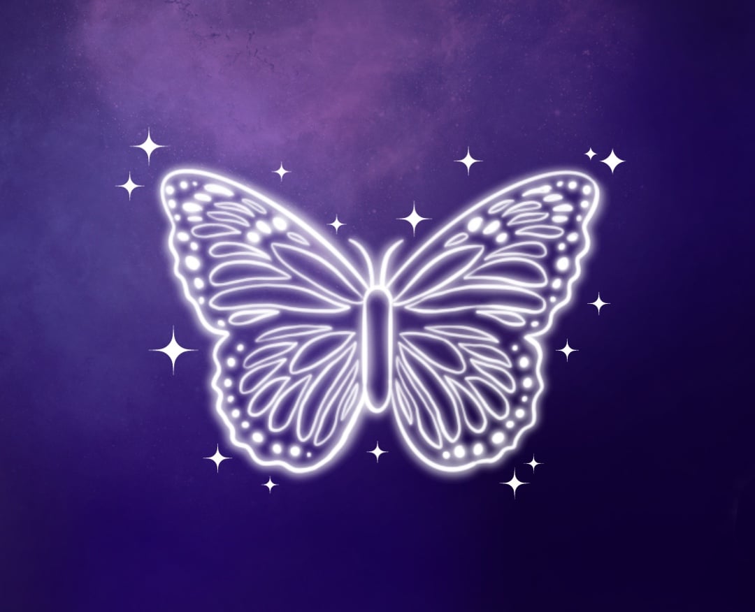 Butterfly graphic for Sanctuary Maker Award